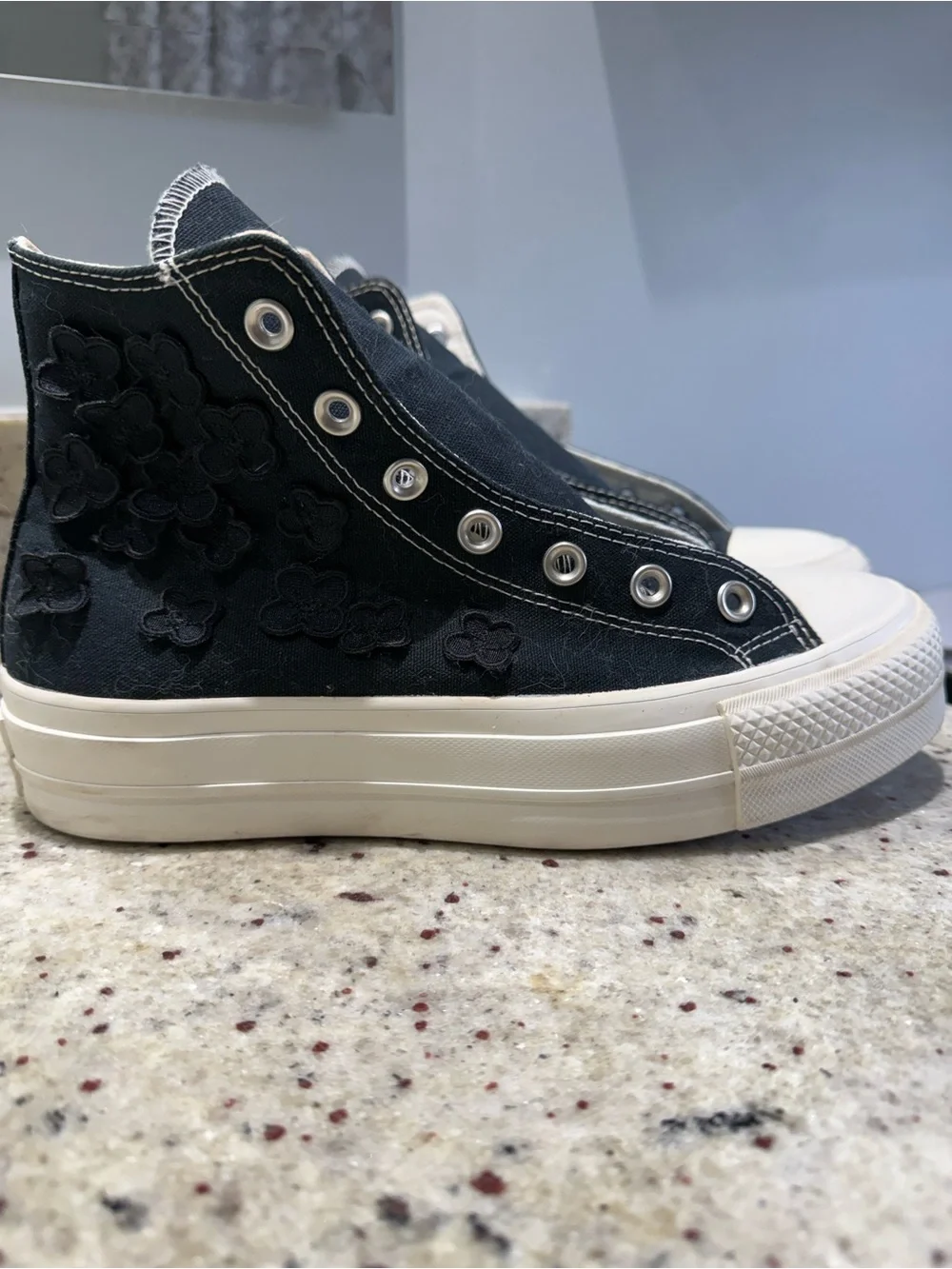 Converse CTAS 3D Floral Women's Platform High-Top Sneakers